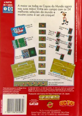 World Cup USA 94 (USA, Europe) box cover back